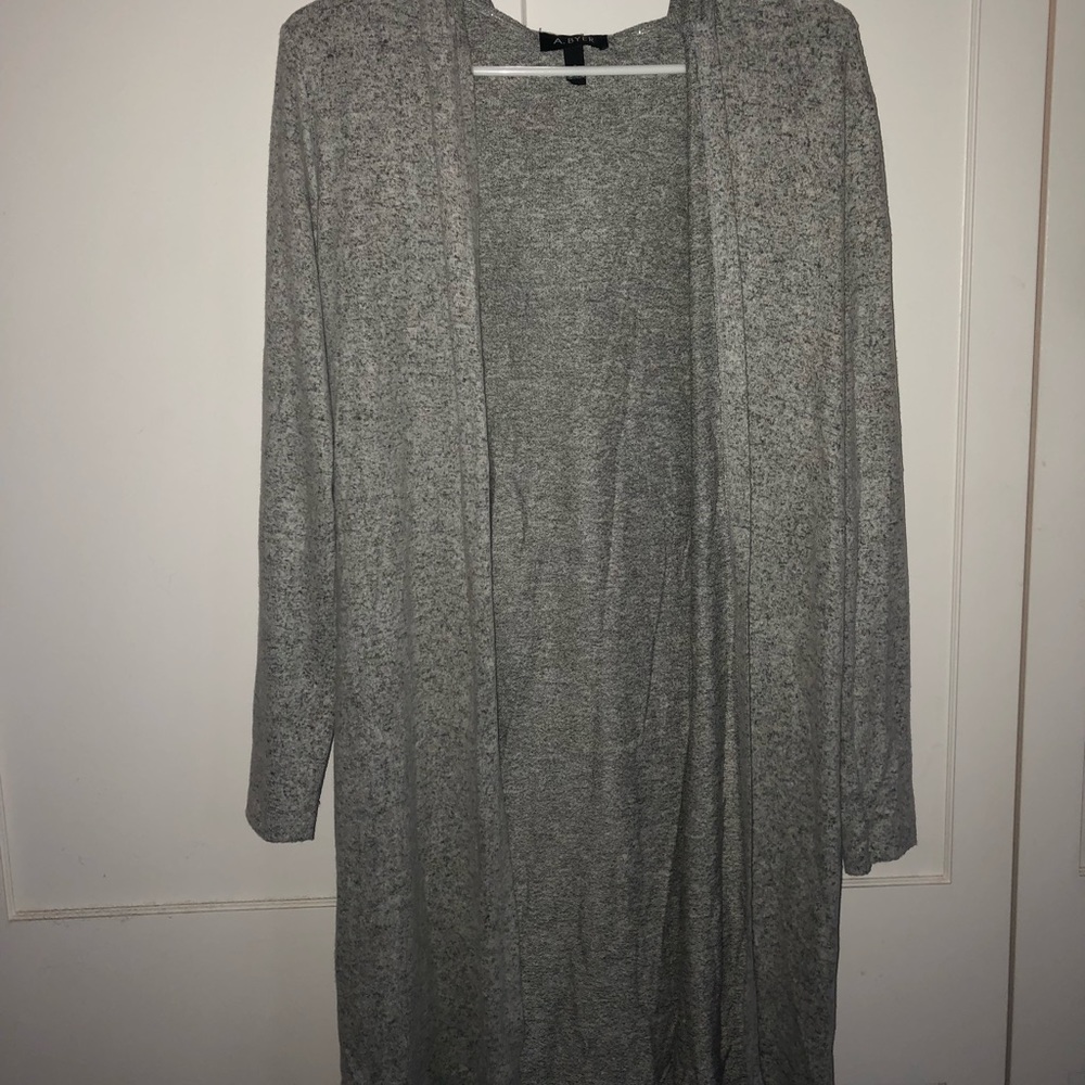Long Gray Cardigan